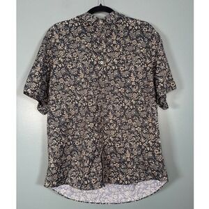 UNTUCKit Palermo Men's Regular Fit Navy Floral Button Down Shirt XLarge